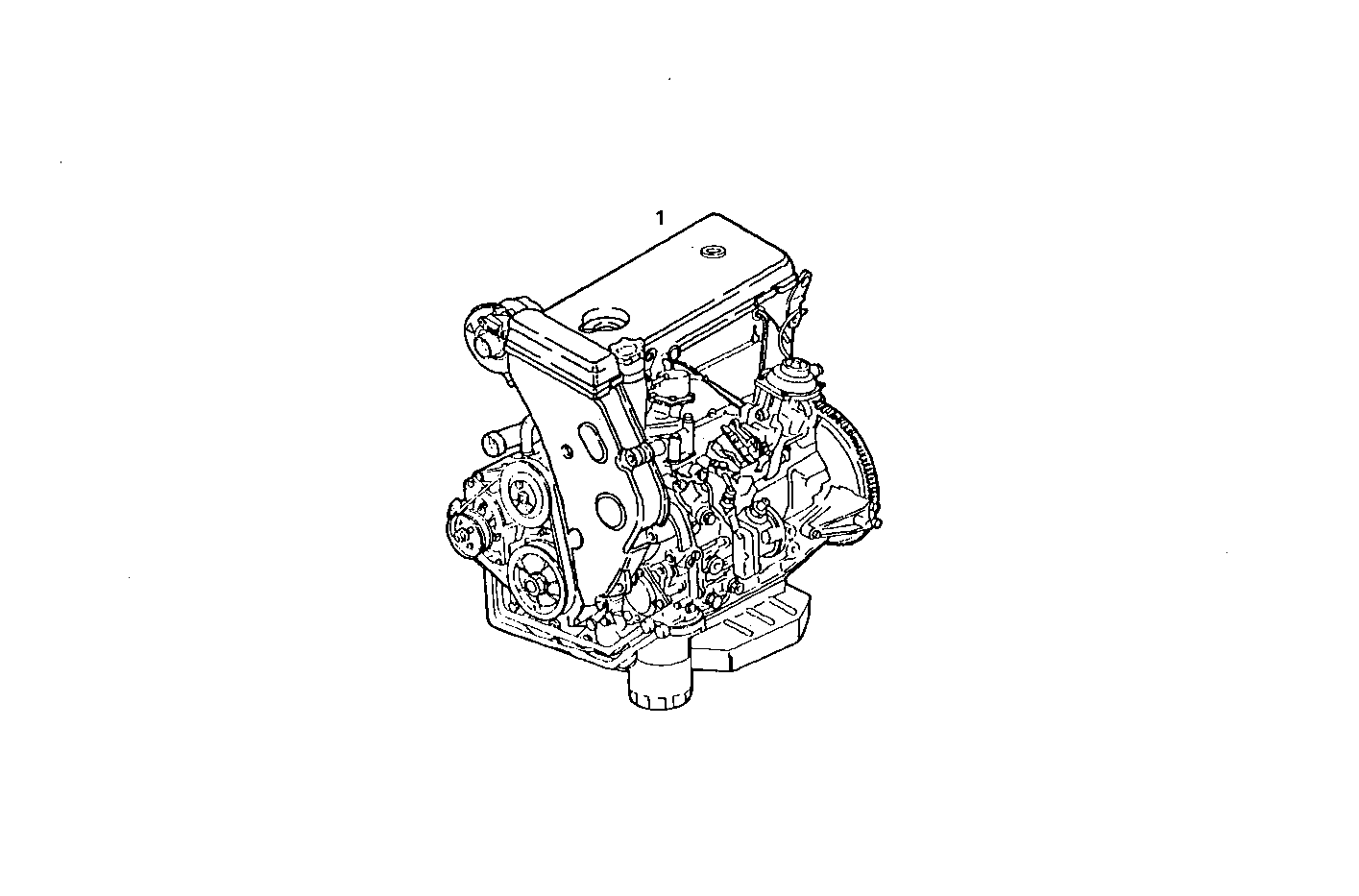 COMPLETE ENGINE parts diagram