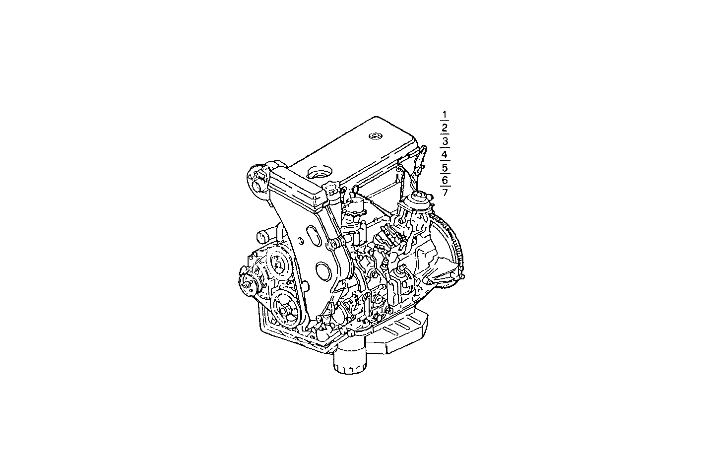 COMPLETE ENGINE parts diagram