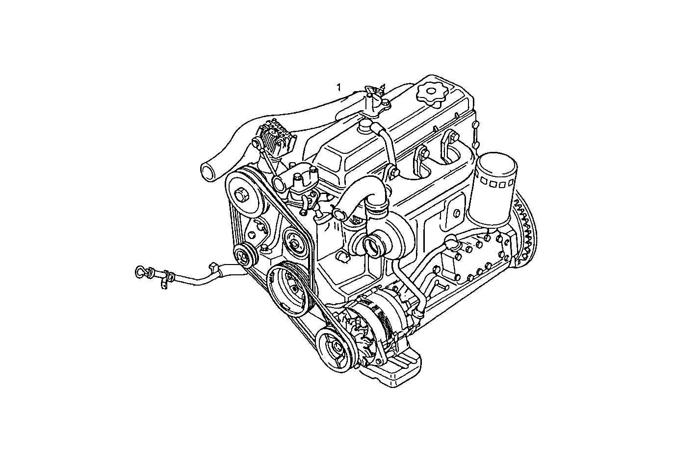 COMPLETE ENGINE parts diagram