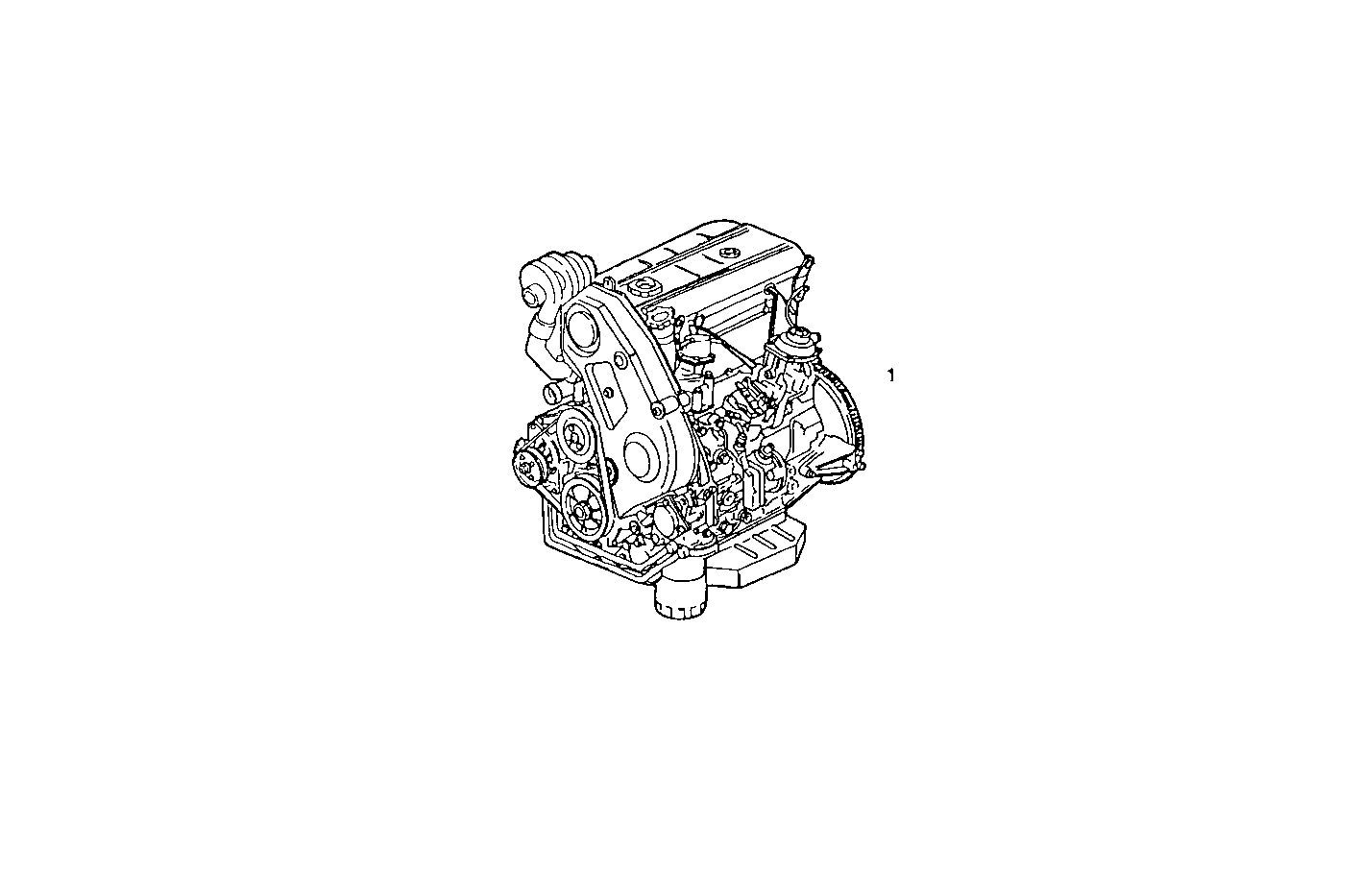 COMPLETE ENGINE parts diagram