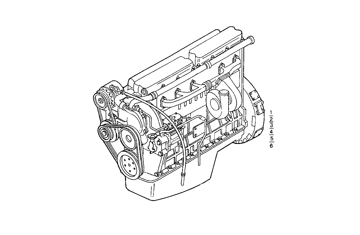 COMPLETE ENGINE parts diagram