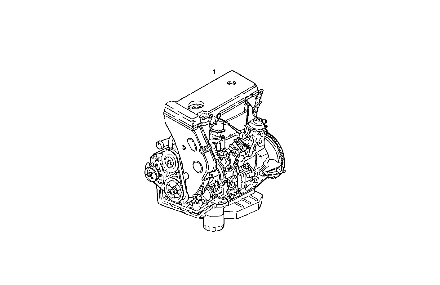 COMPLETE ENGINE parts diagram