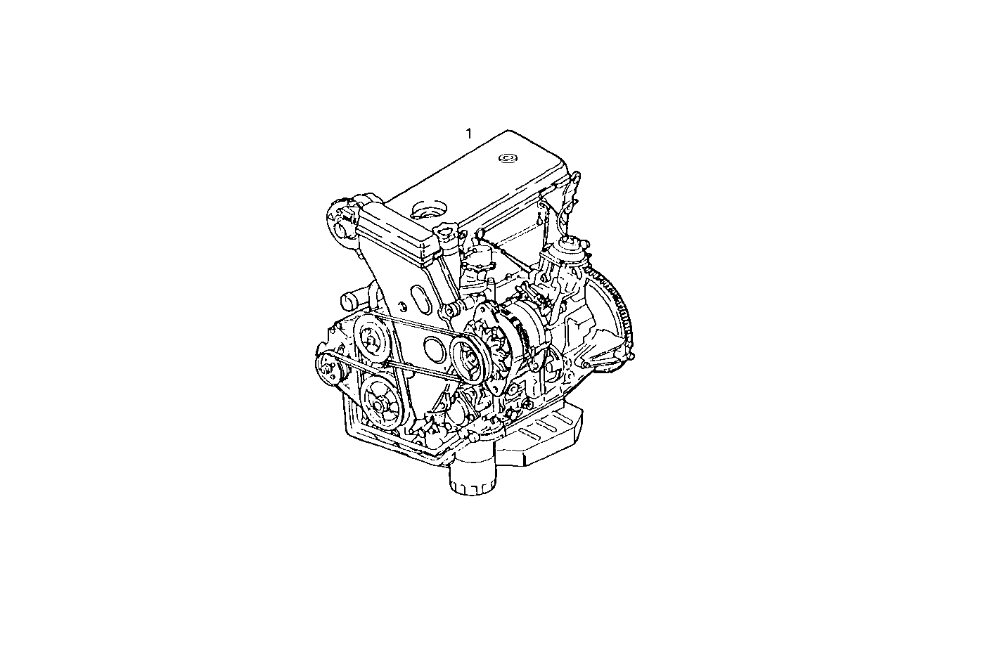 COMPLETE ENGINE parts diagram