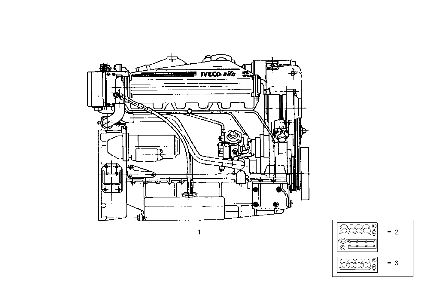 COMPLETE ENGINE parts diagram