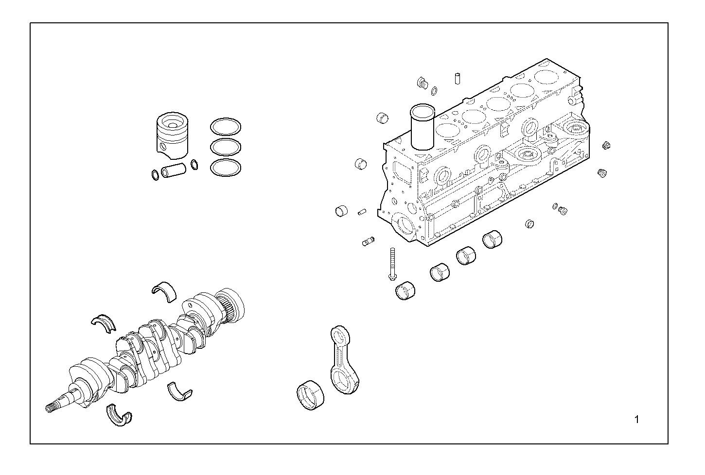 STRIPPED ENGINE parts diagram