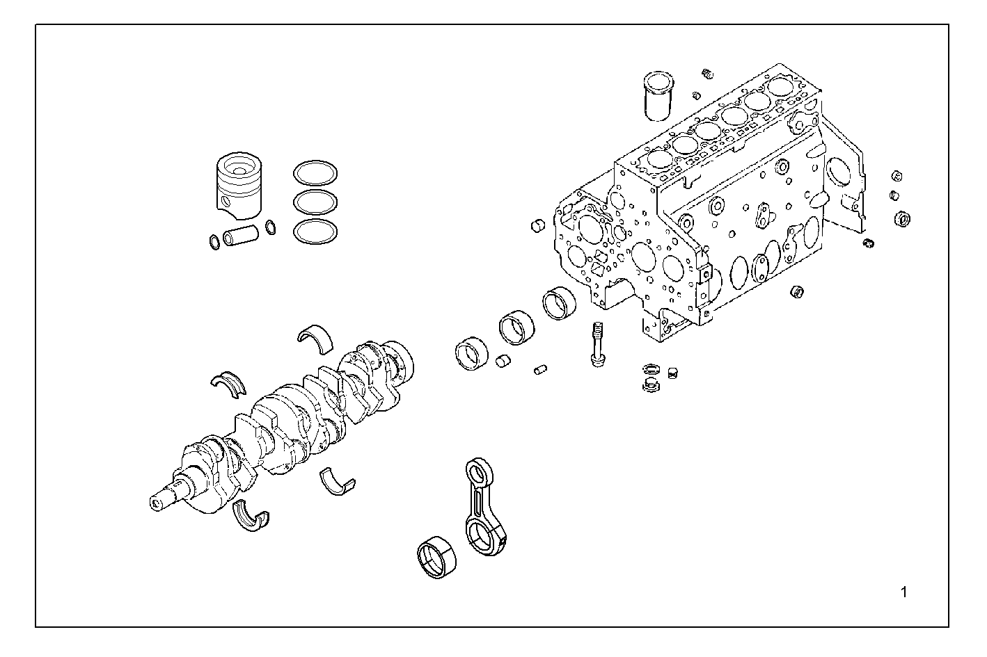 STRIPPED ENGINE parts diagram