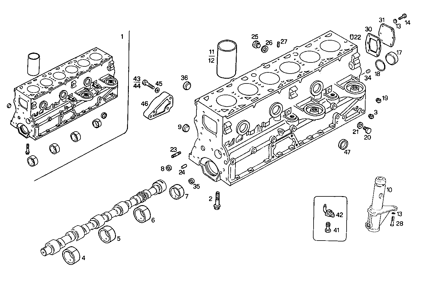 CRANKCASE parts diagram