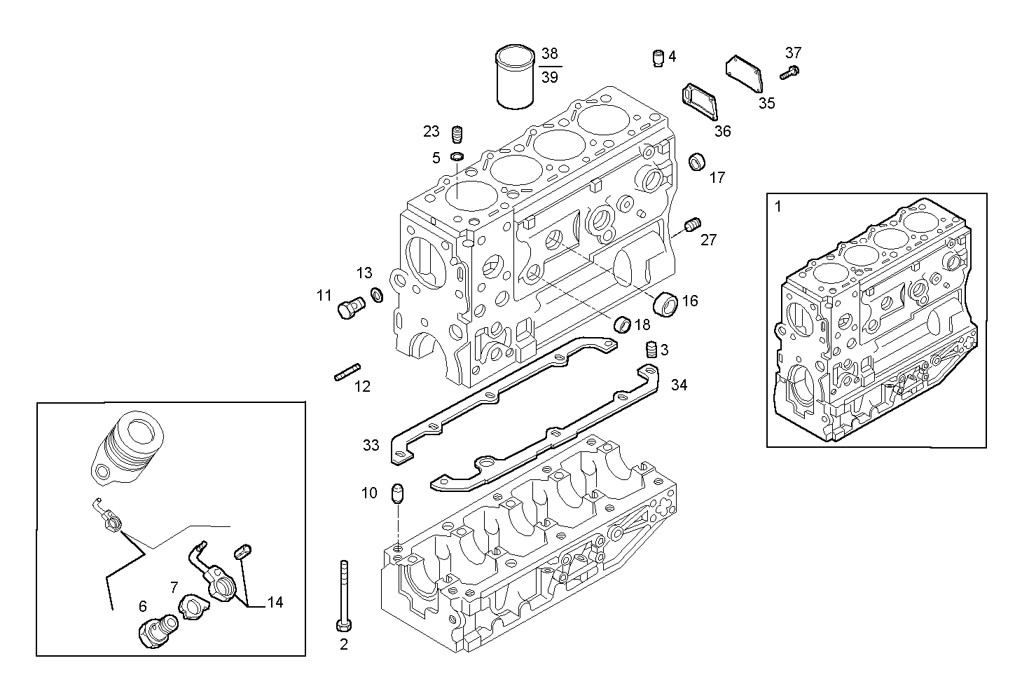 CRANKCASE parts diagram