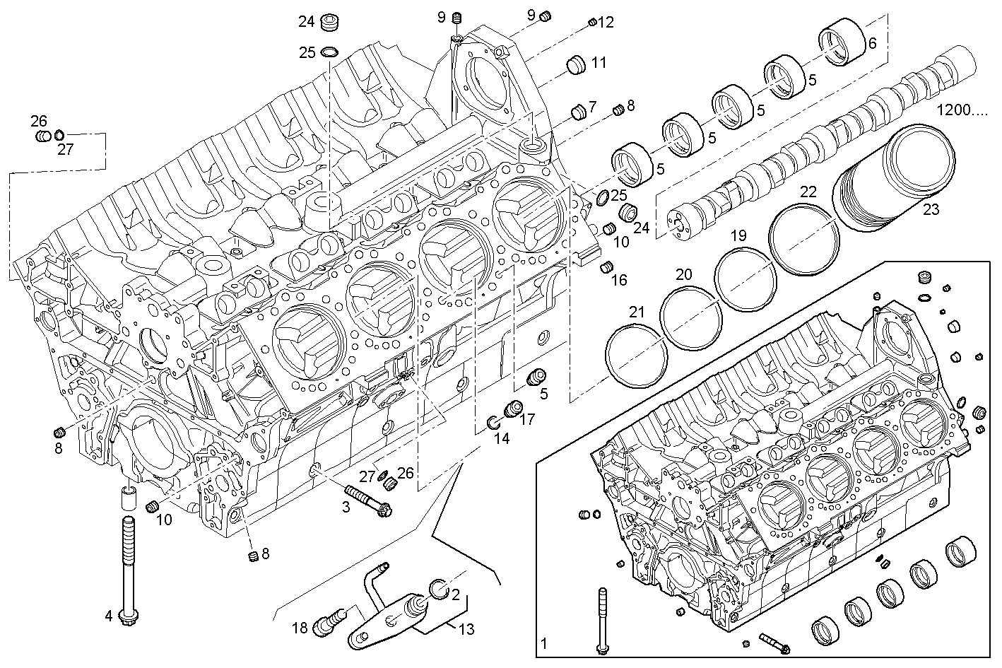 CRANKCASE parts diagram