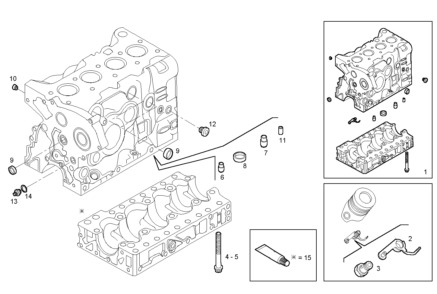 CRANKCASE parts diagram