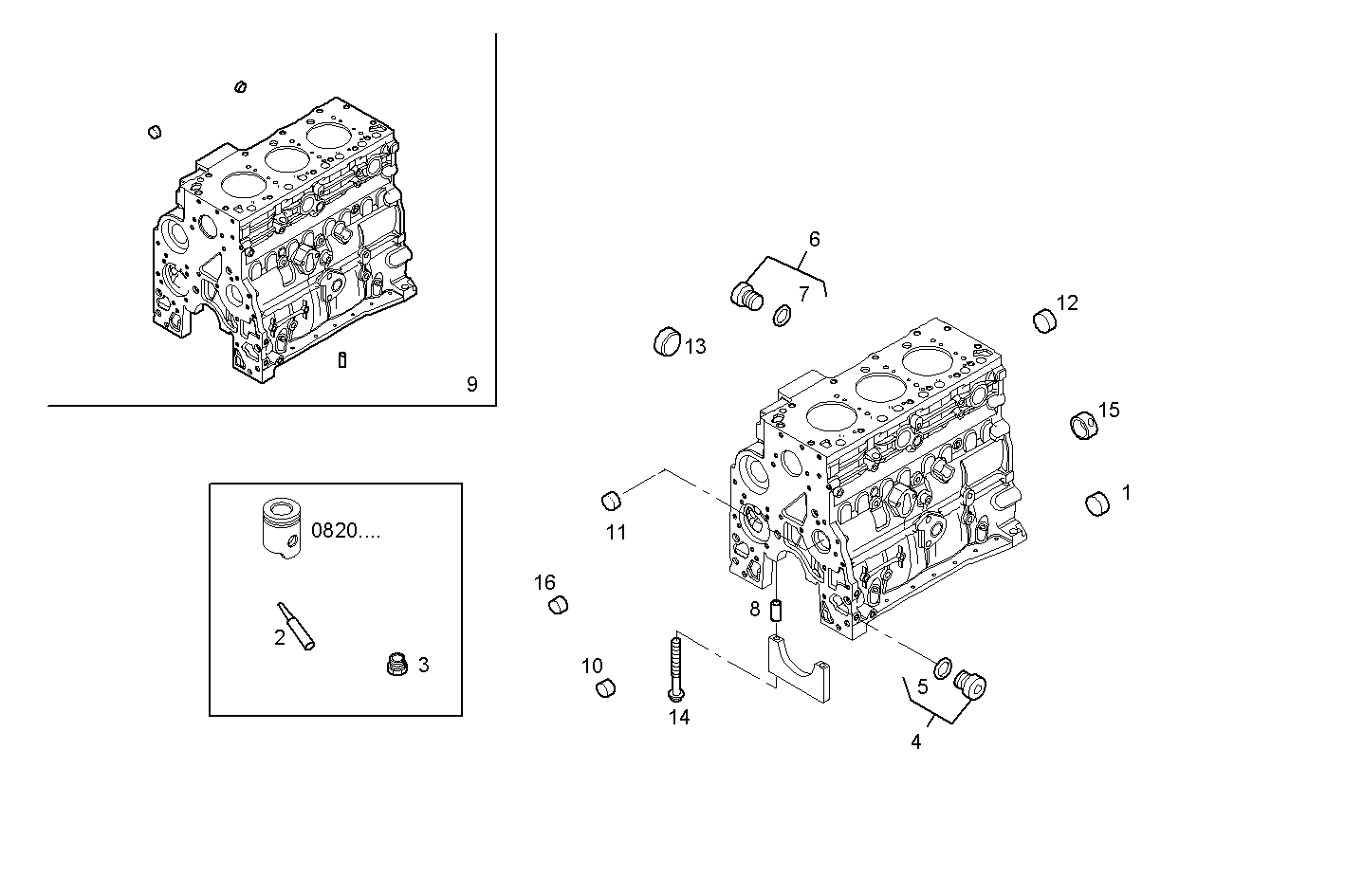 CRANKCASE parts diagram