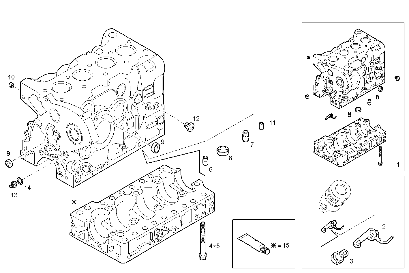 CRANKCASE parts diagram