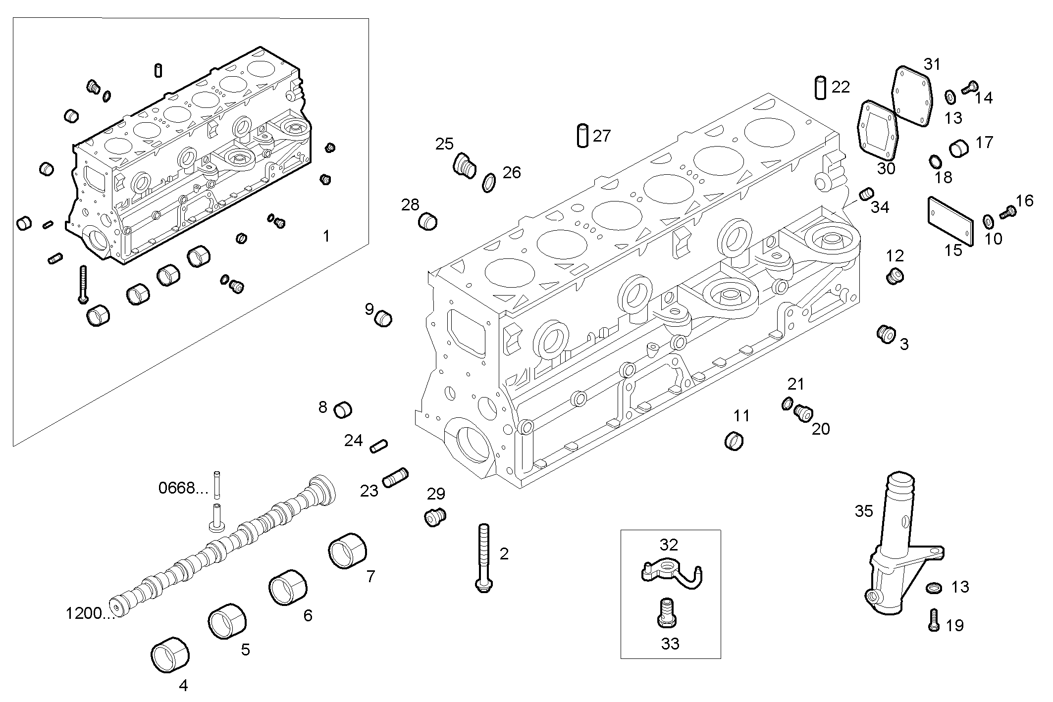 CRANKCASE parts diagram
