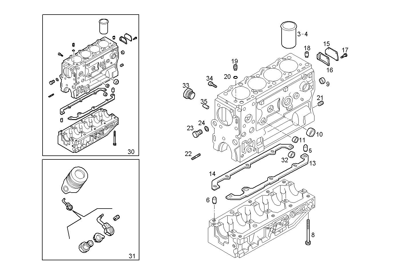 CRANKCASE parts diagram