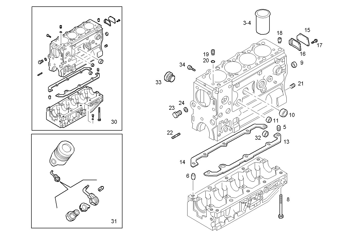 CRANKCASE parts diagram