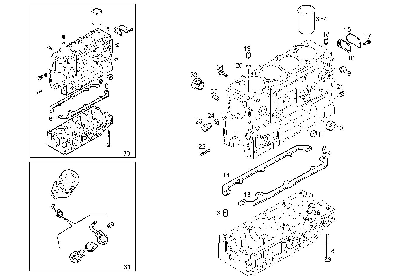 CRANKCASE parts diagram