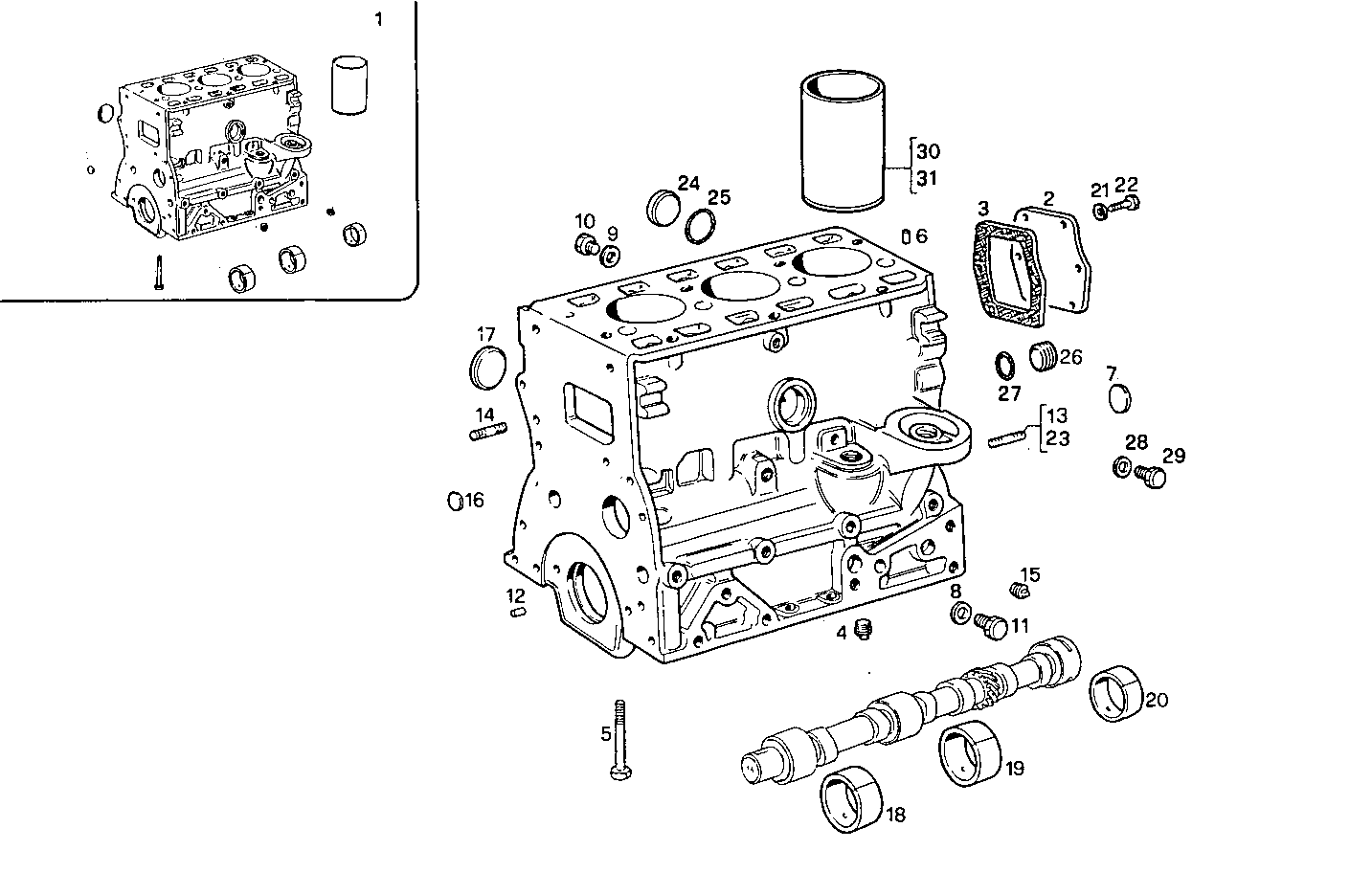 CRANKCASE parts diagram