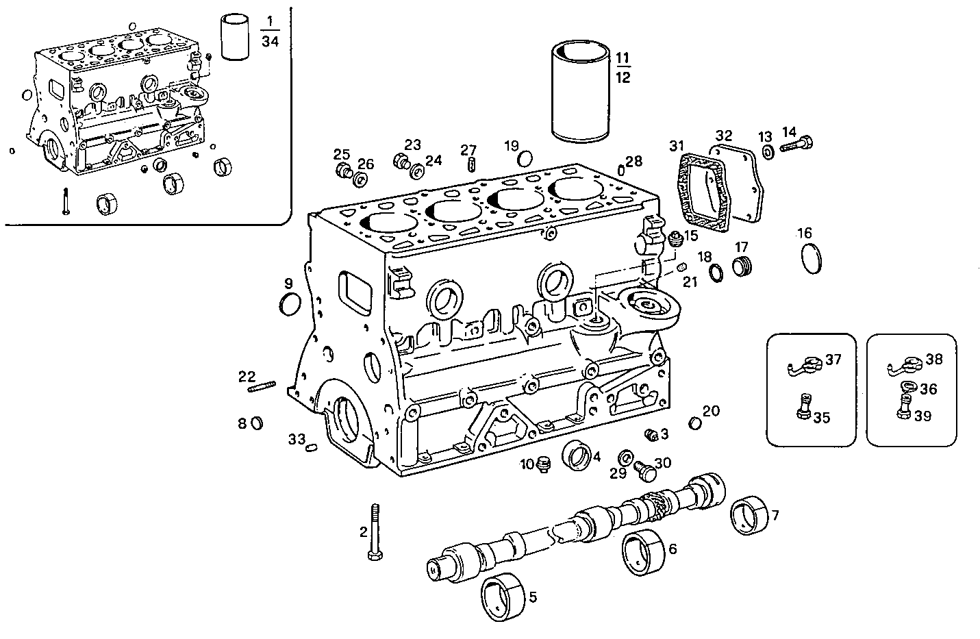 CRANKCASE parts diagram