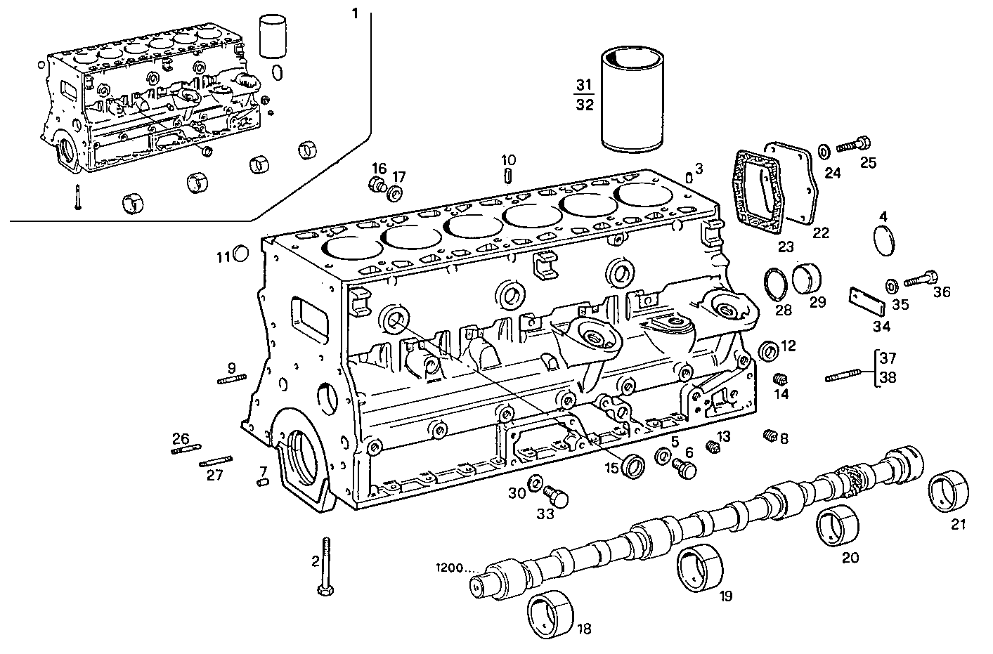 CRANKCASE parts diagram