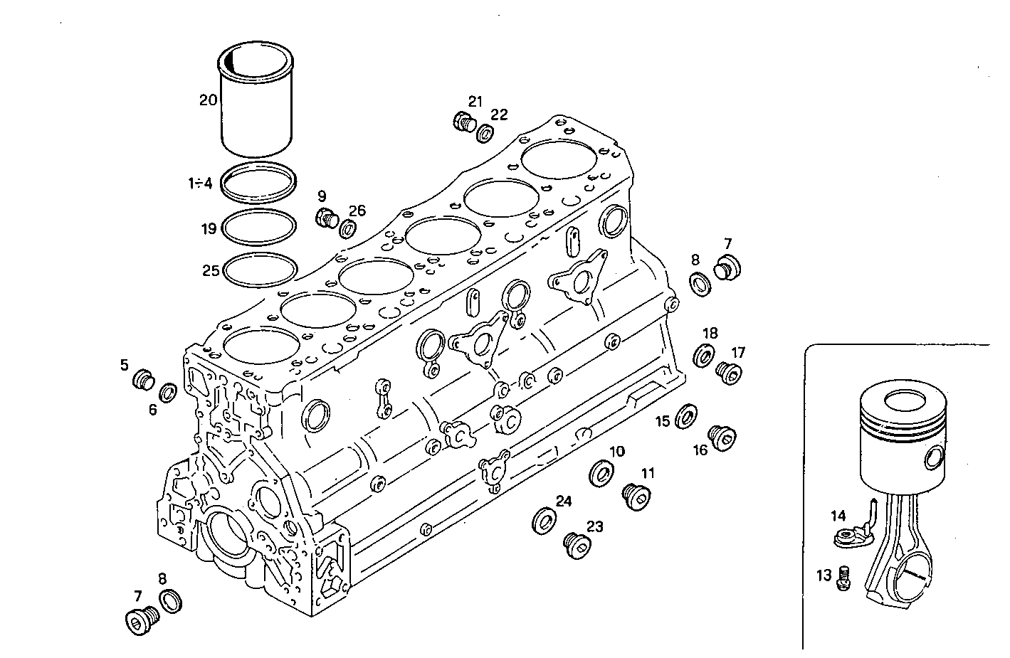 CRANKCASE parts diagram