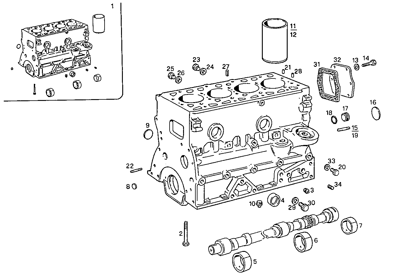 CRANKCASE parts diagram