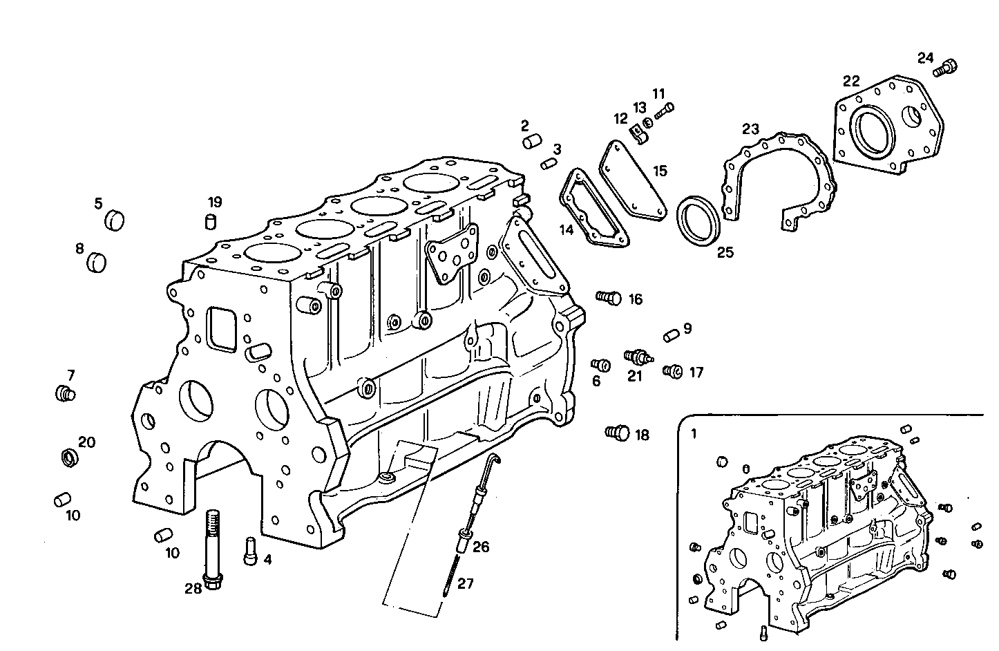 CRANKCASE parts diagram