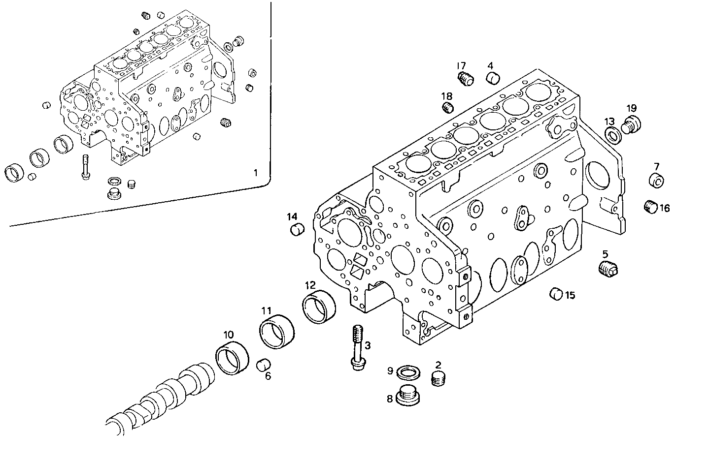 CRANKCASE parts diagram