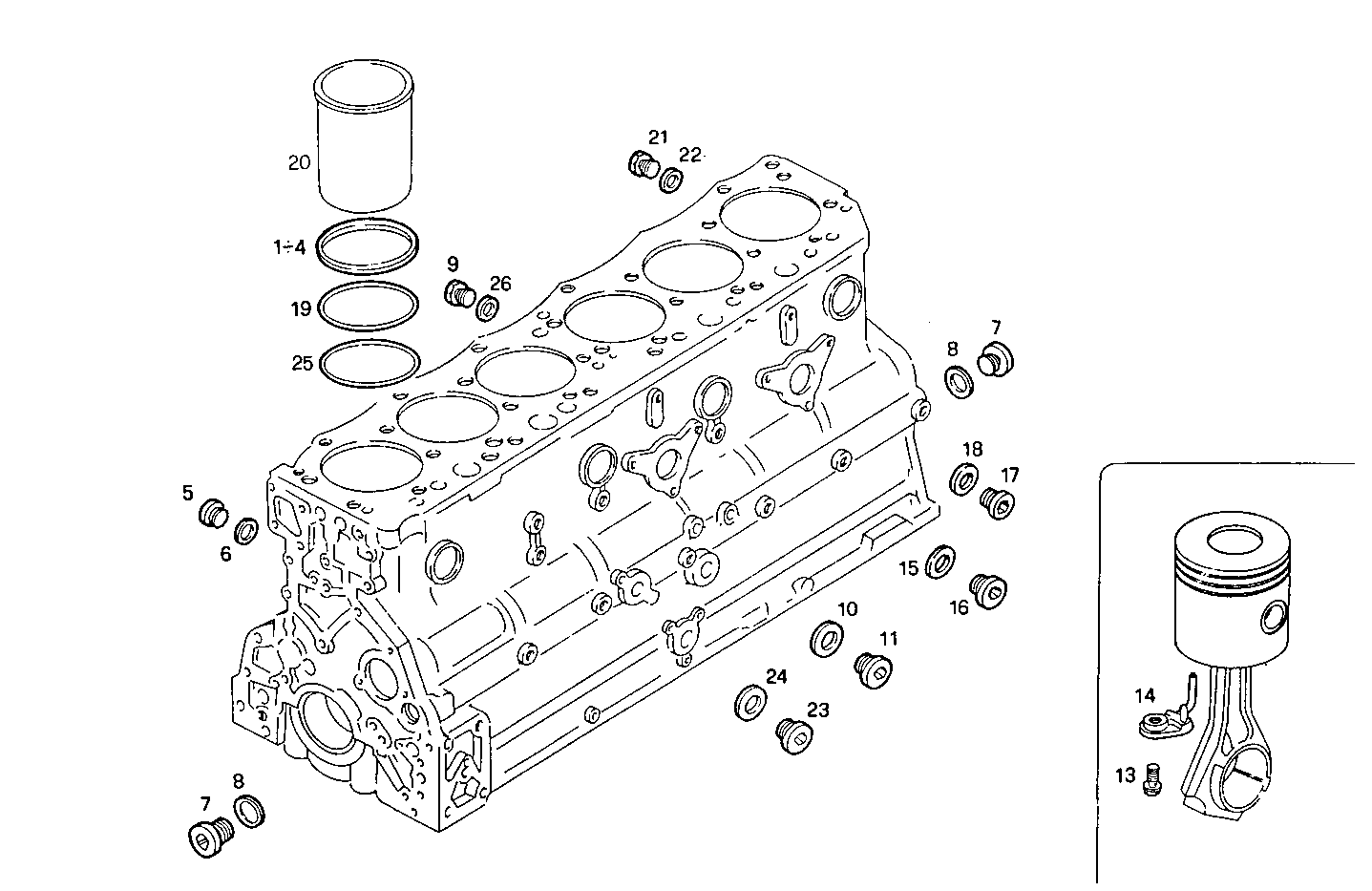 CRANKCASE parts diagram