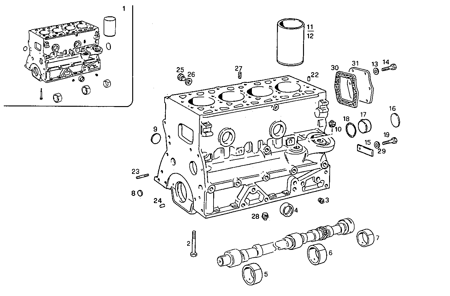CRANKCASE parts diagram