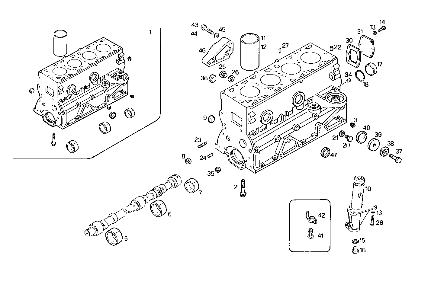 CRANKCASE parts diagram