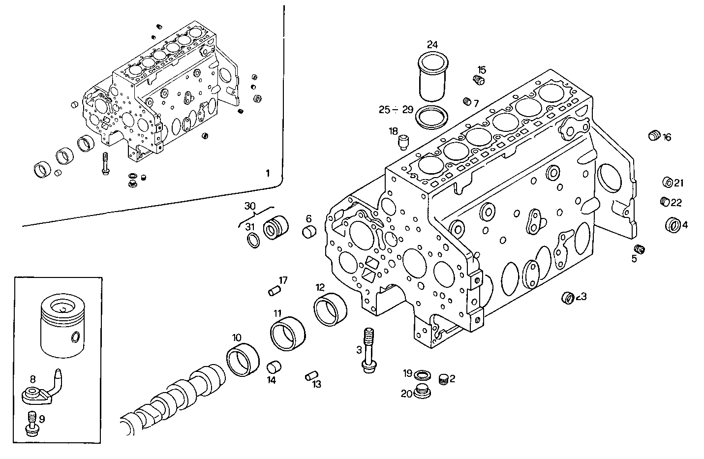 CRANKCASE parts diagram