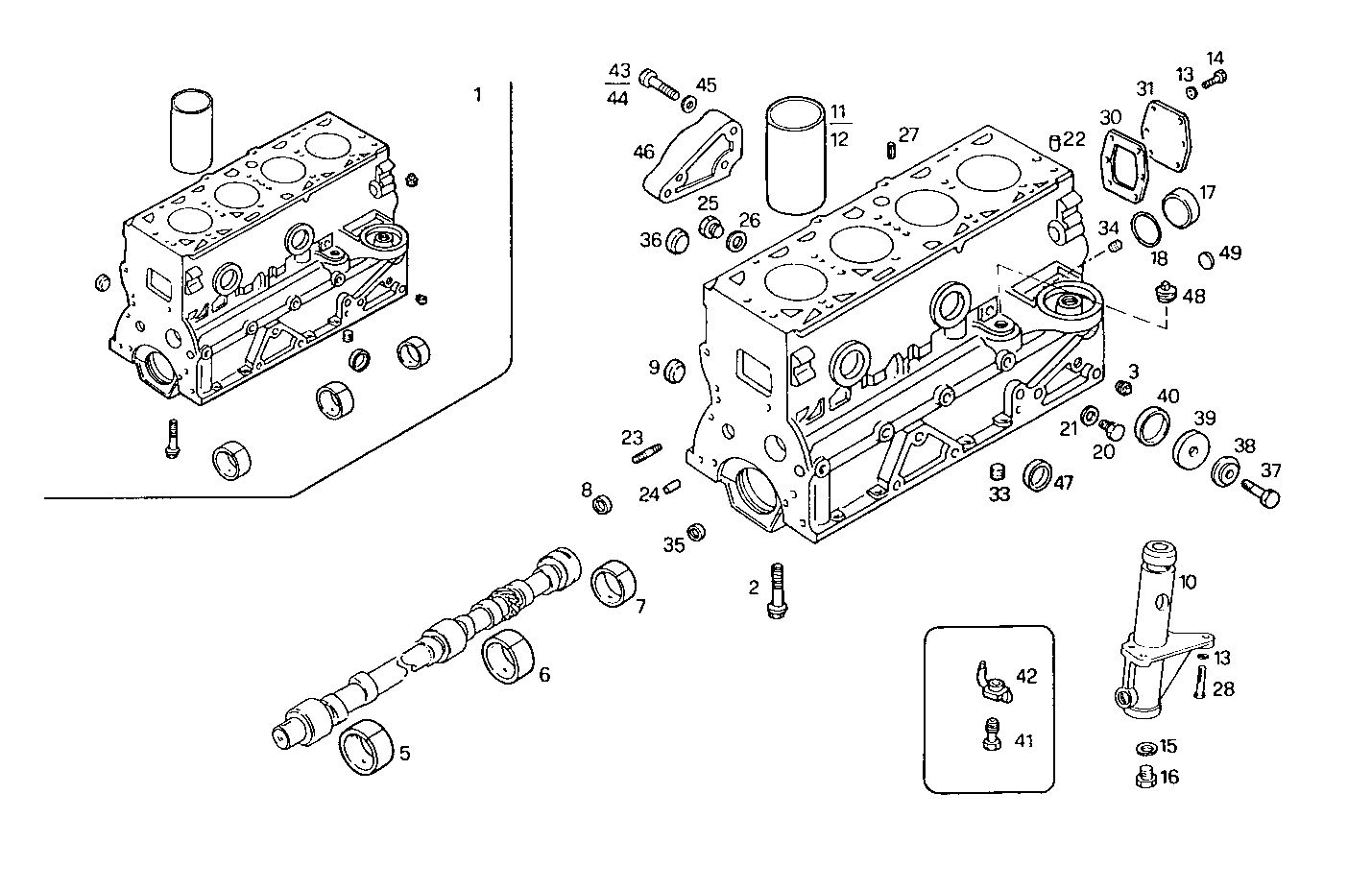 CRANKCASE parts diagram