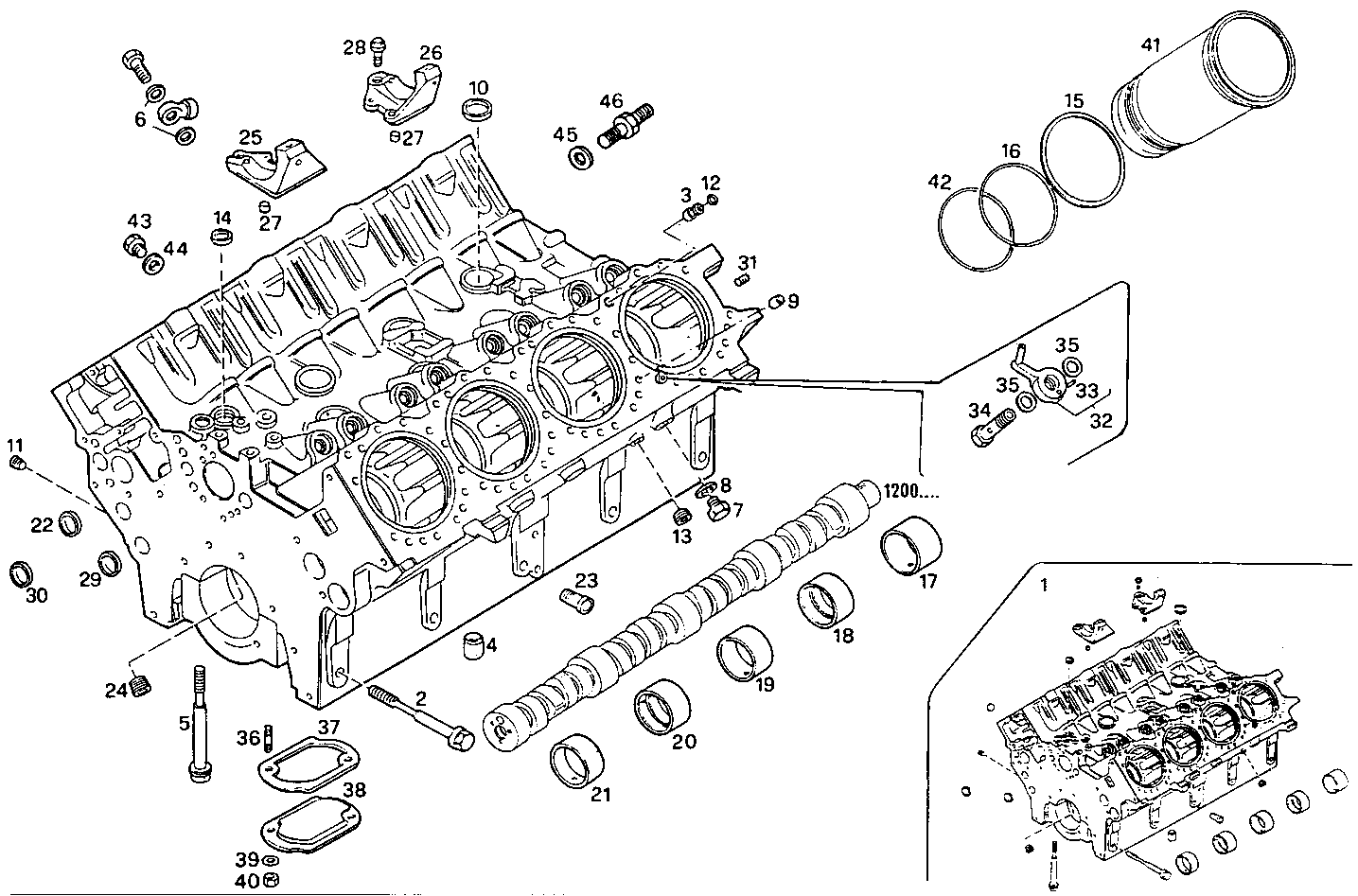 CRANKCASE parts diagram