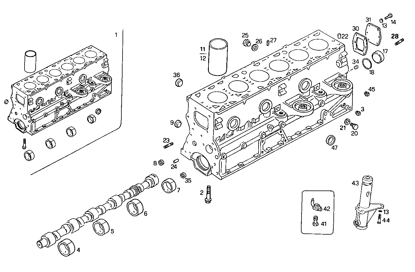 CRANKCASE parts diagram