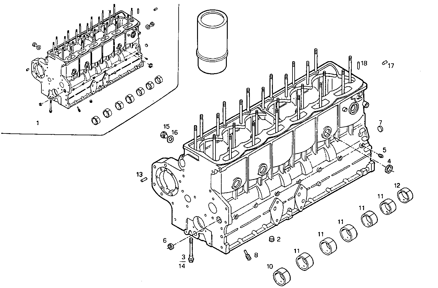 CRANKCASE parts diagram