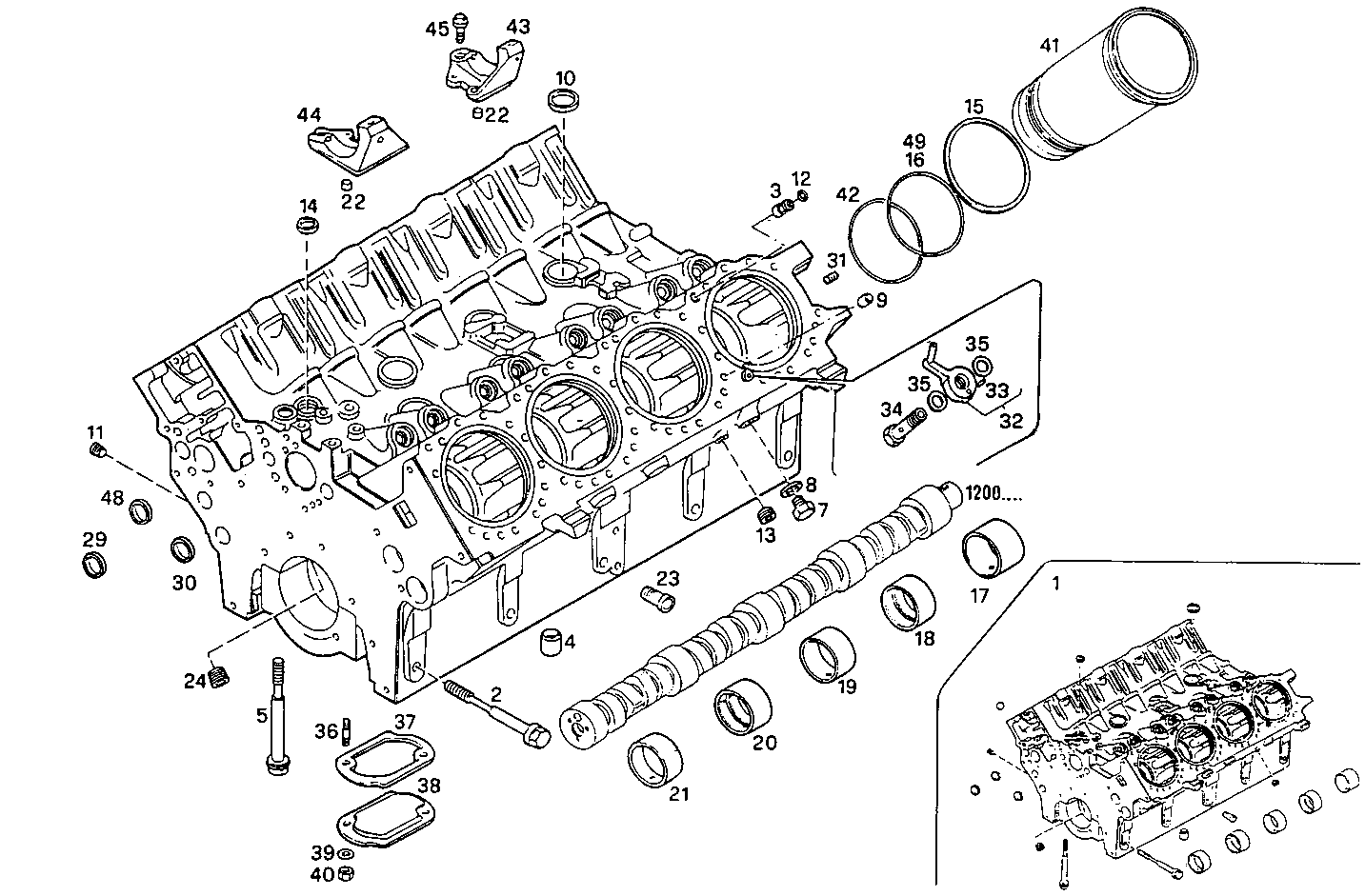 CRANKCASE parts diagram