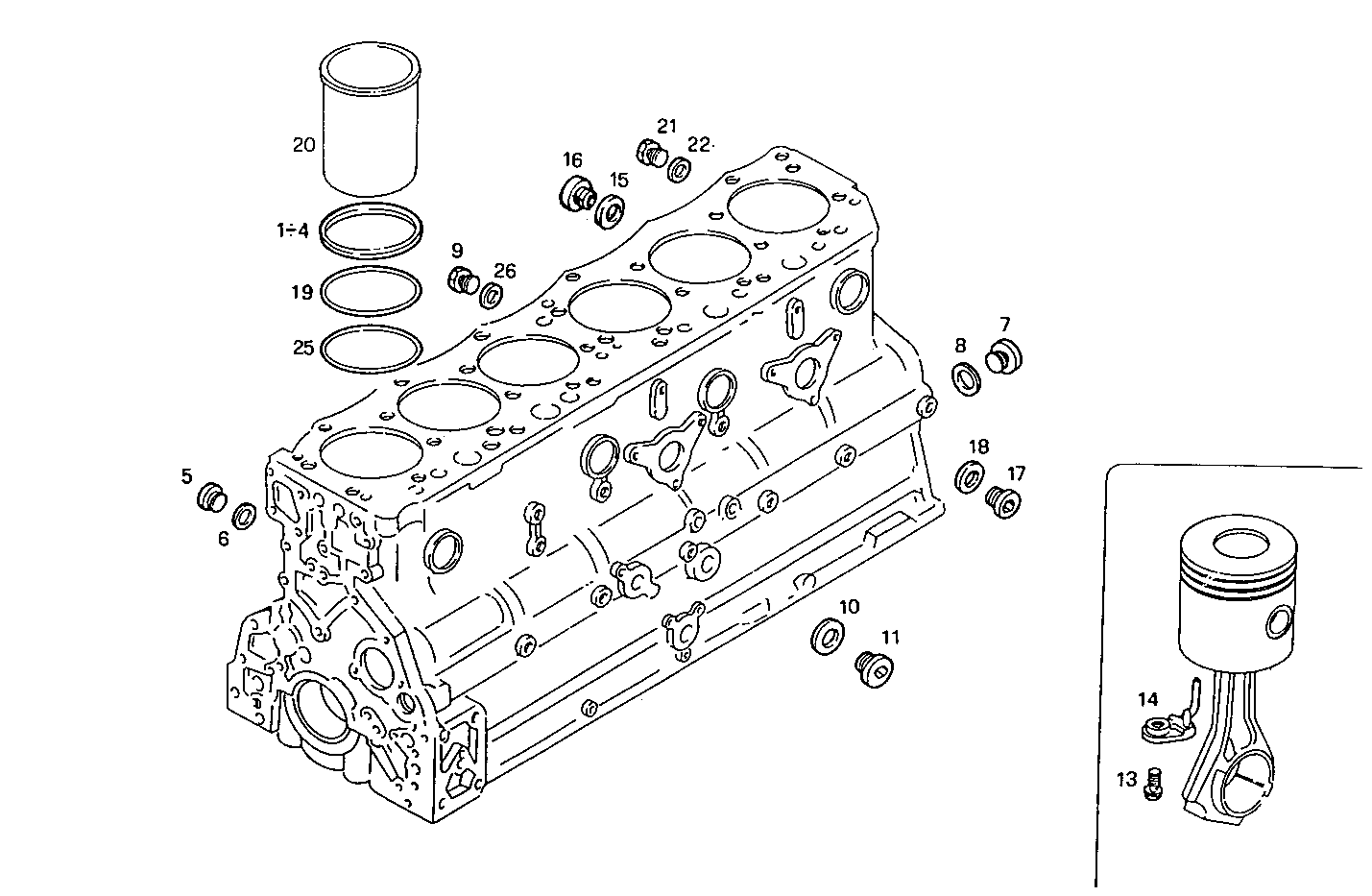 CRANKCASE parts diagram