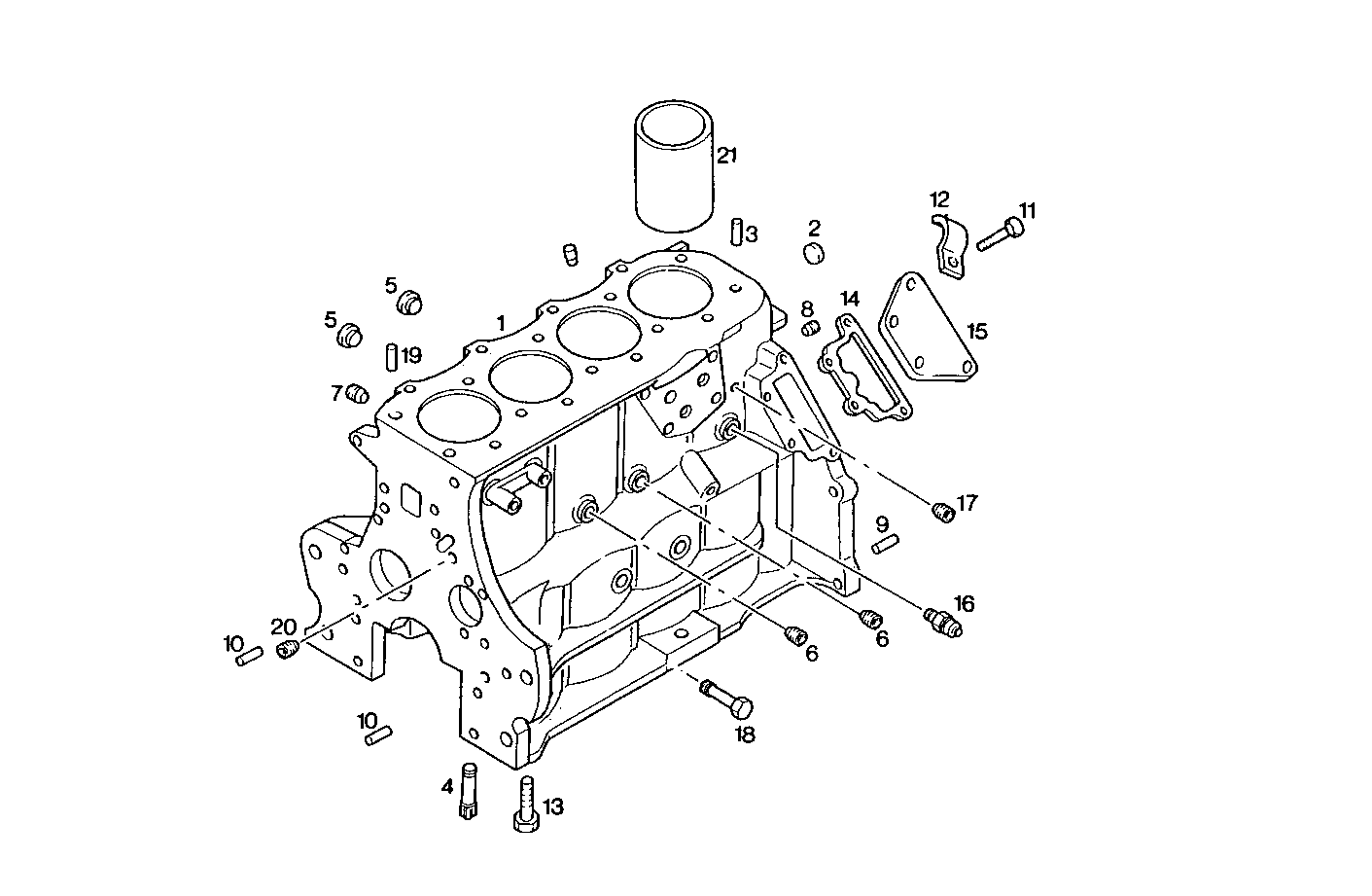 CRANKCASE parts diagram