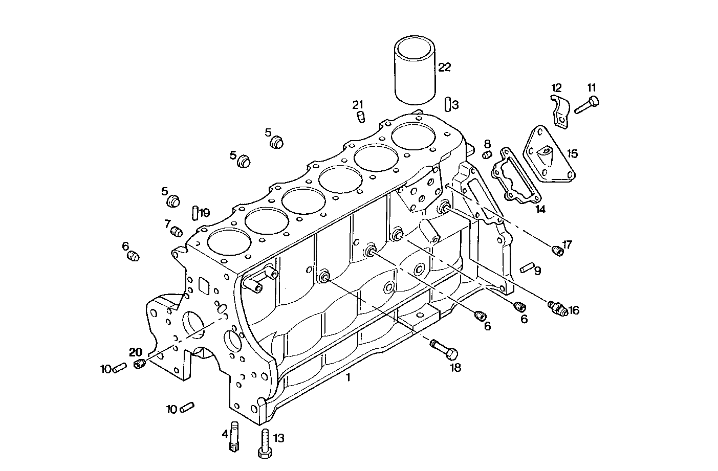 CRANKCASE parts diagram