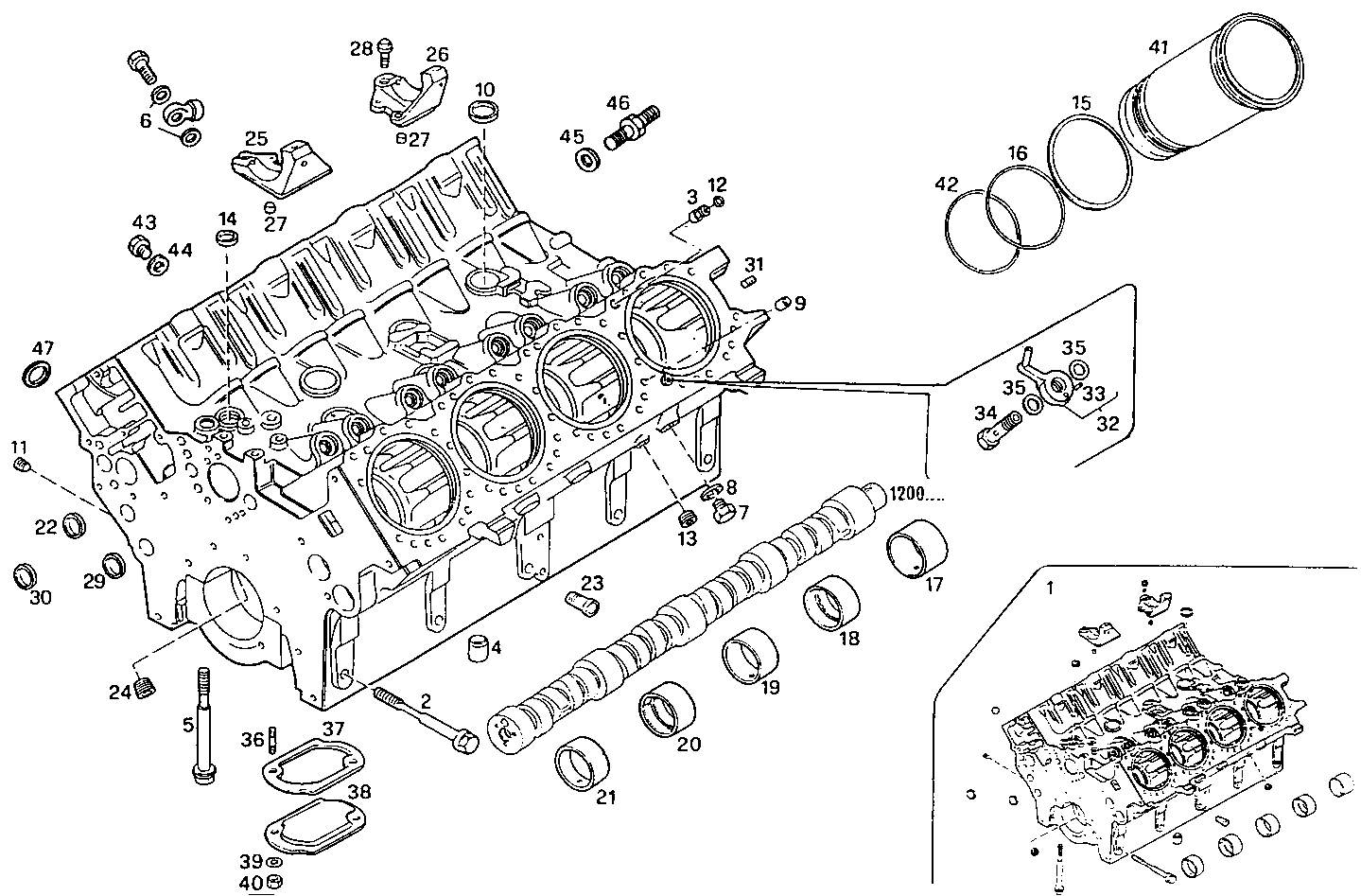 CRANKCASE parts diagram