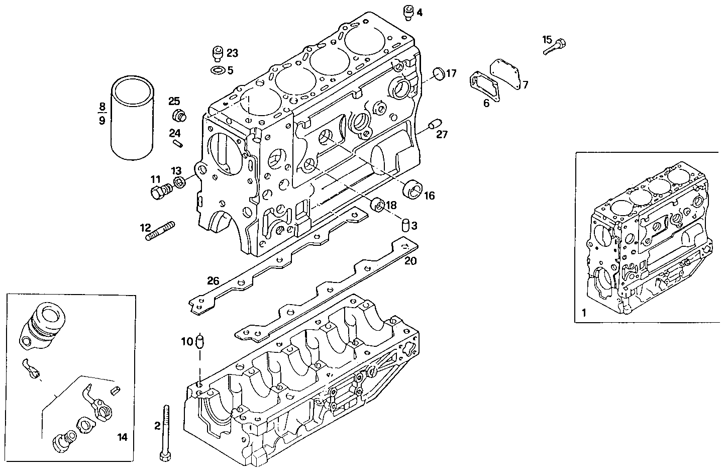 CRANKCASE parts diagram