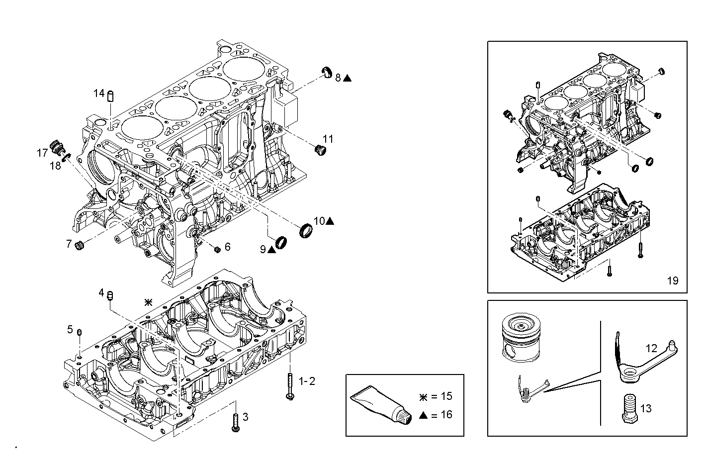 CRANKCASE parts diagram