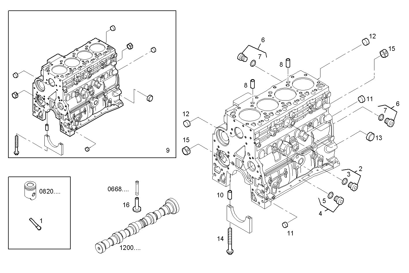 CRANKCASE parts diagram