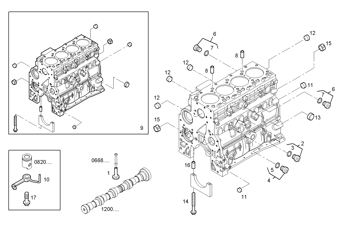 CRANKCASE parts diagram