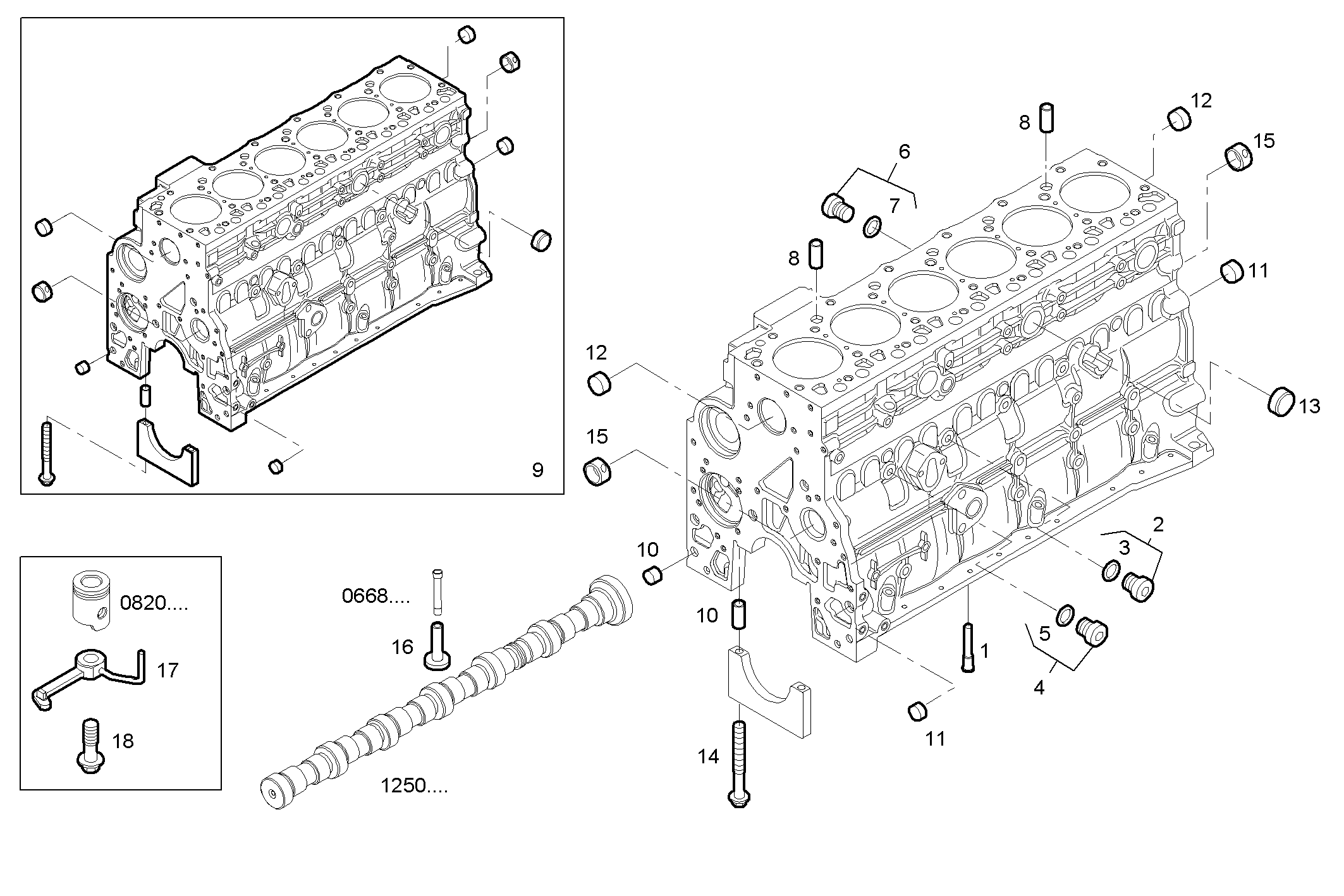 CRANKCASE parts diagram