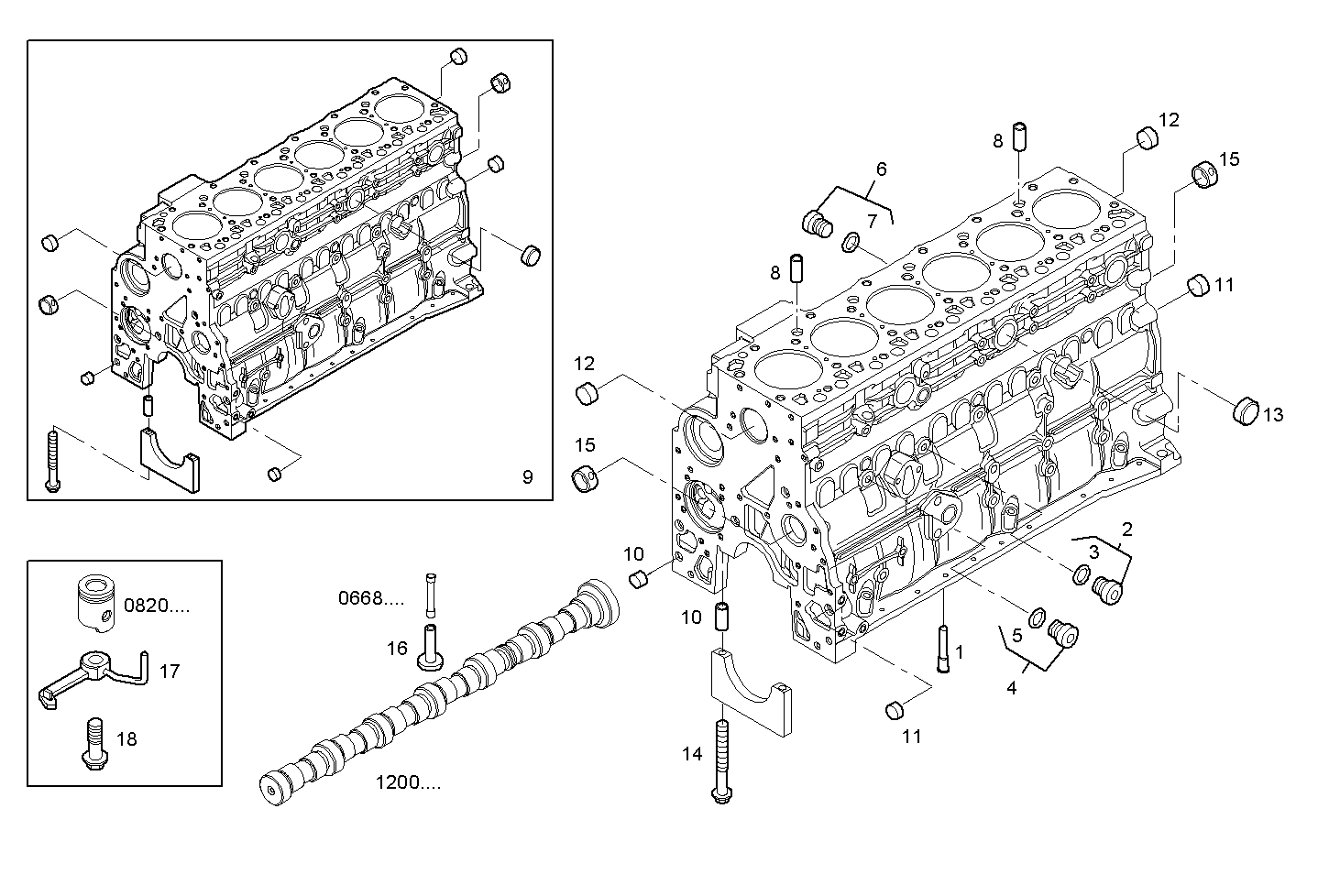 CRANKCASE parts diagram