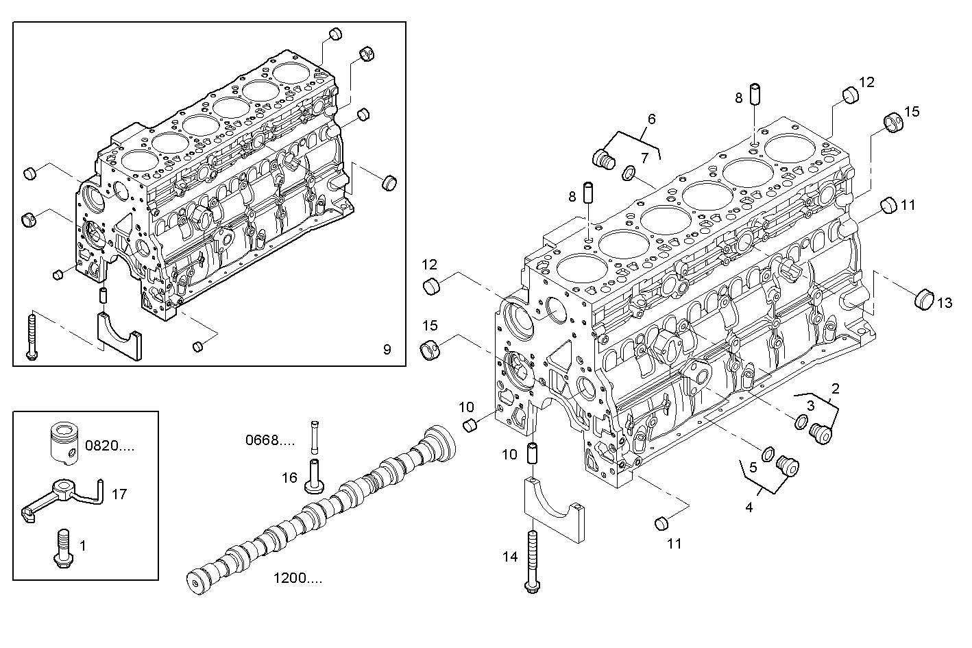 CRANKCASE parts diagram