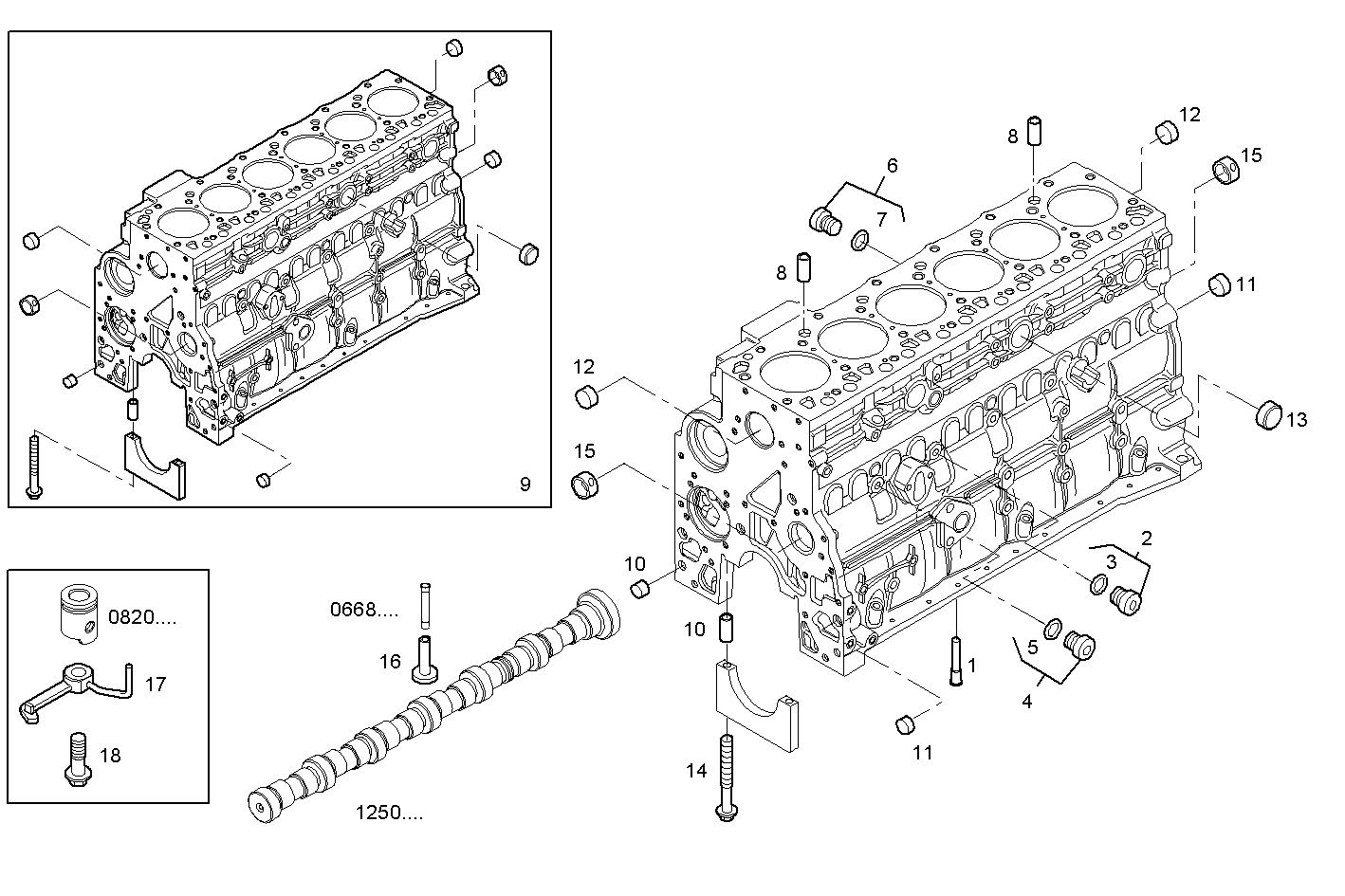CRANKCASE parts diagram