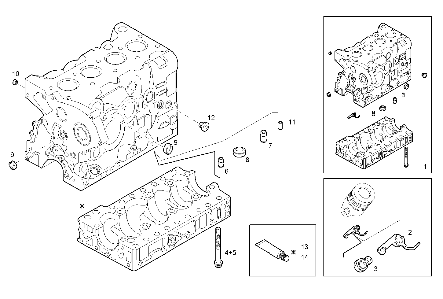 CRANKCASE parts diagram