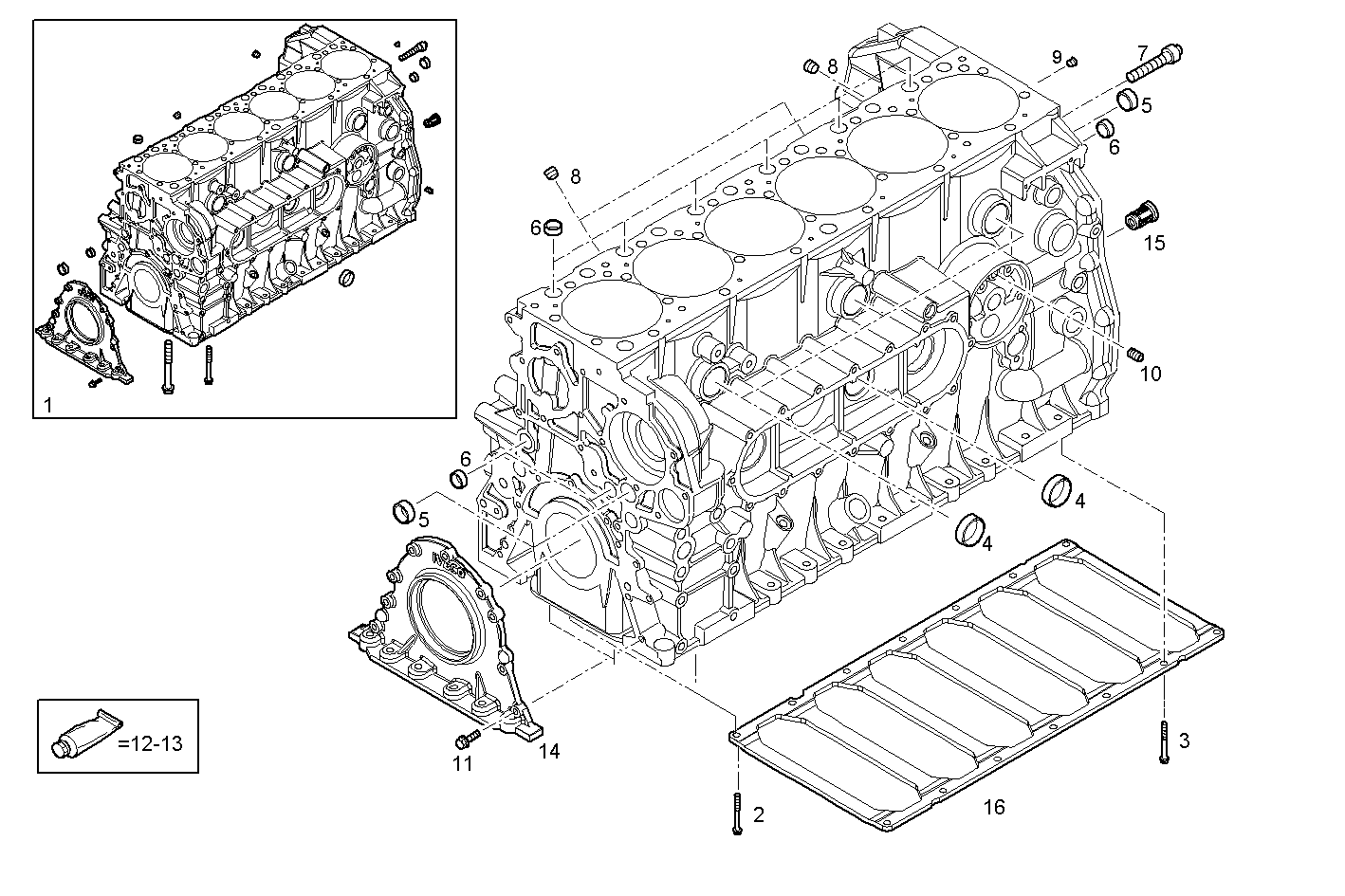 CRANKCASE parts diagram